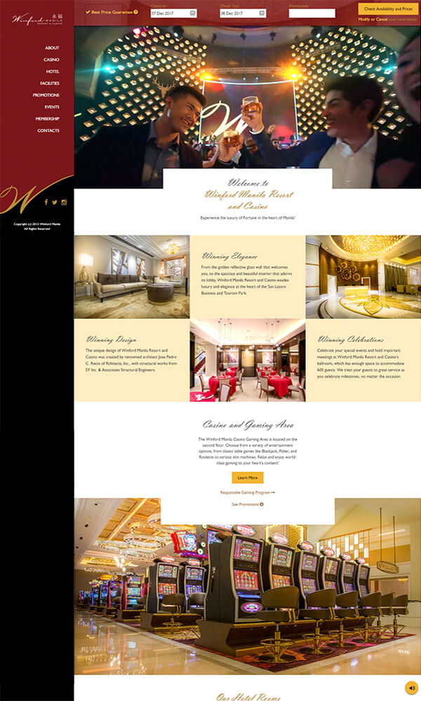Winford Manila Resorts and Casino Website