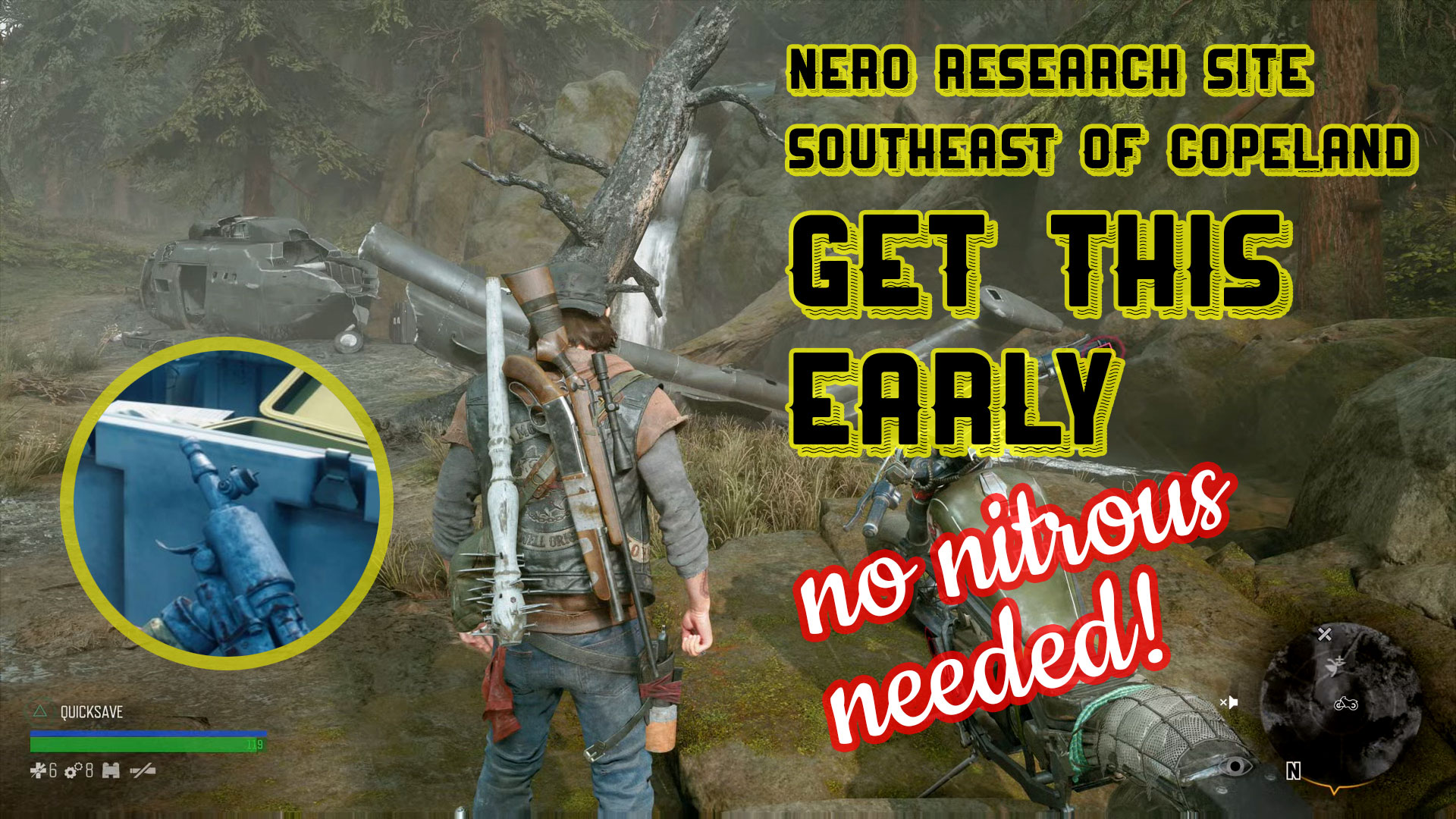 Days Gone – Get NERO Research Site without Nitrous
