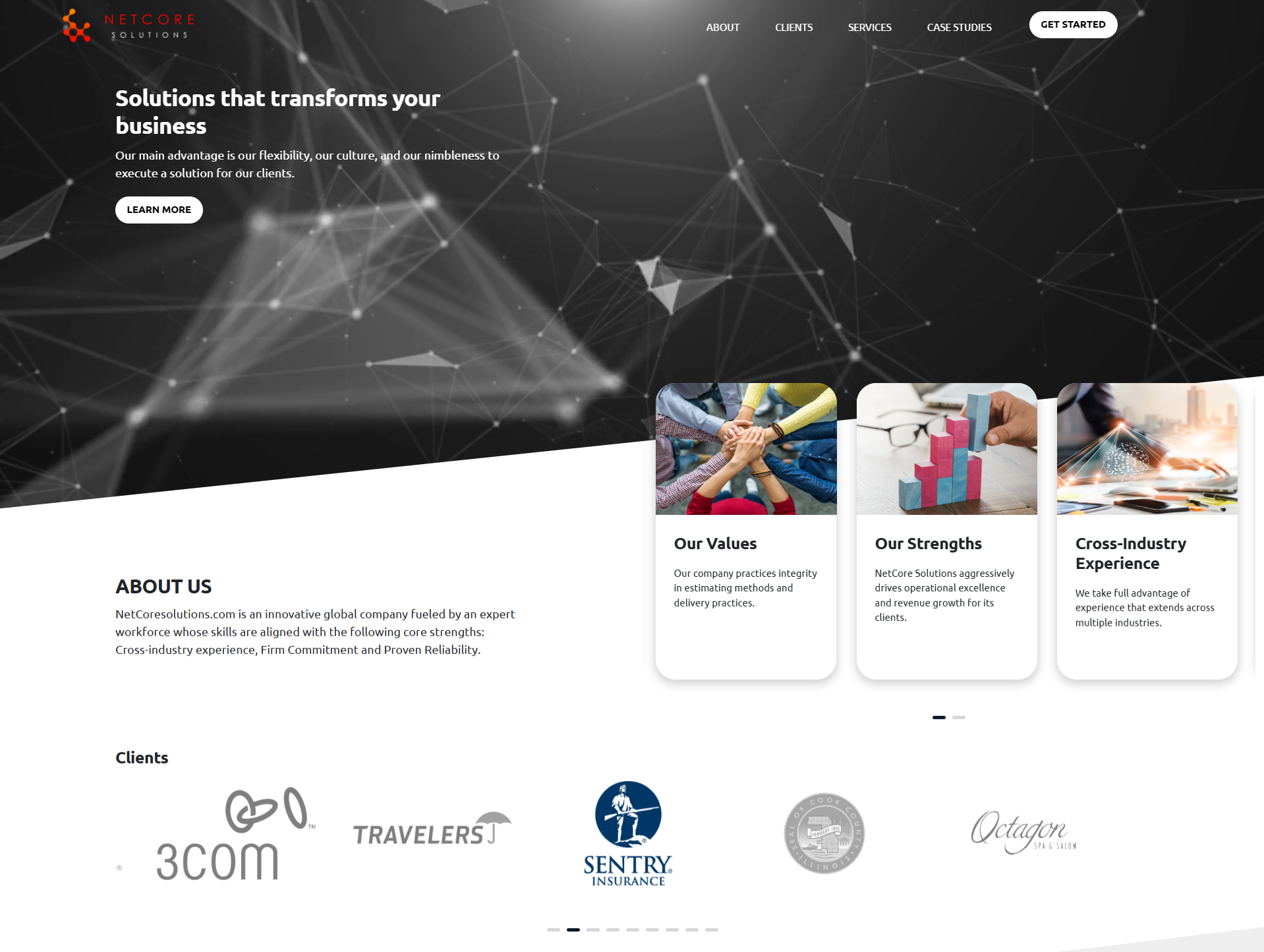 Netcore Solutions Website