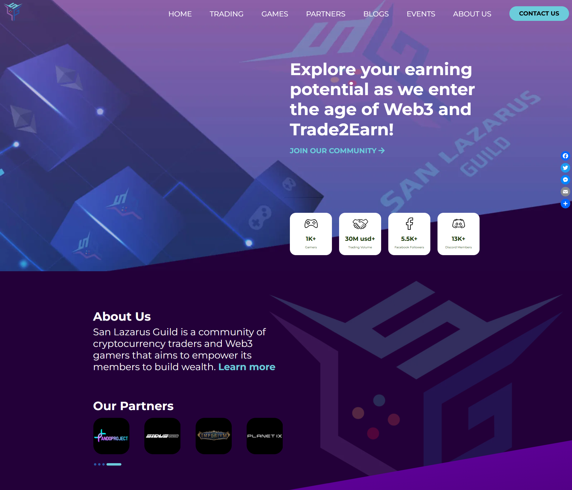 San Lazarus Guild Website