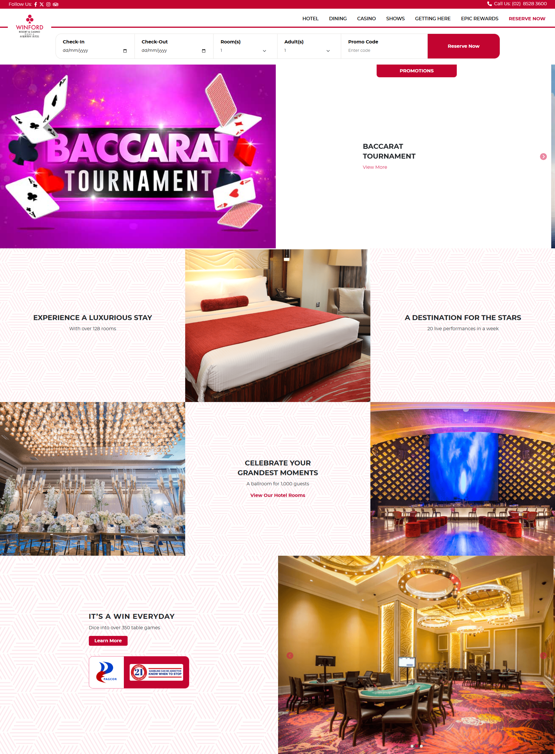 Winford Hotel Manila 2024 Website